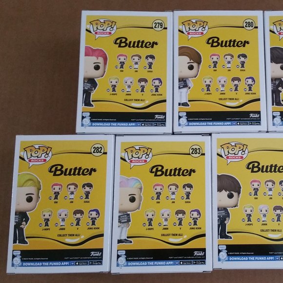Funko Pop! Rocks BTS WAVE 3 "BUTTER" - FULL SET - Picture 8 of 16